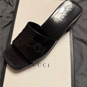 Gucci slides wore a few times.